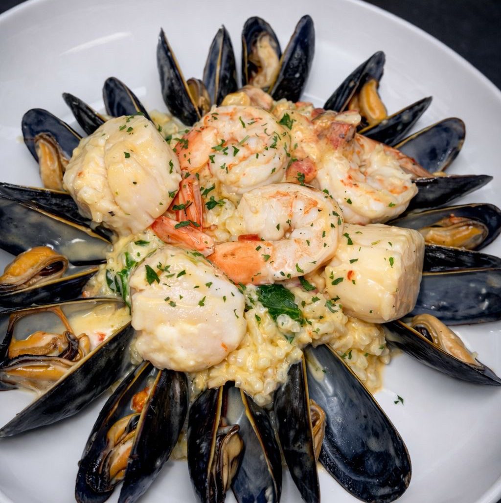 Seafood Risotto.