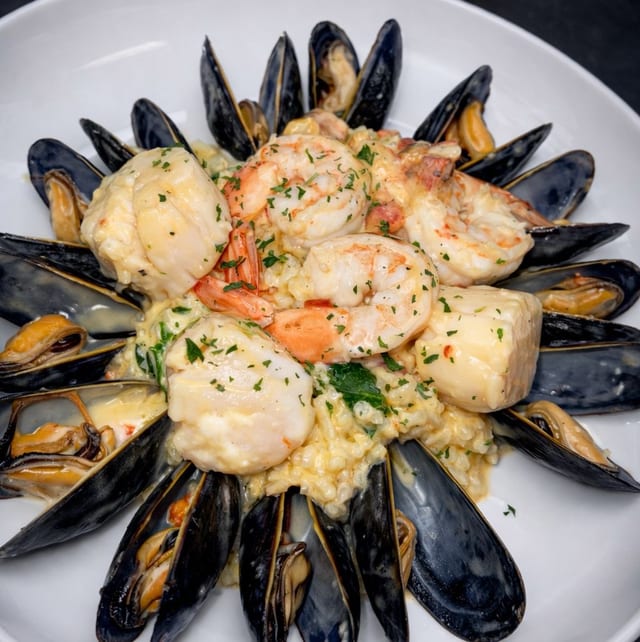 Seafood Risotto.