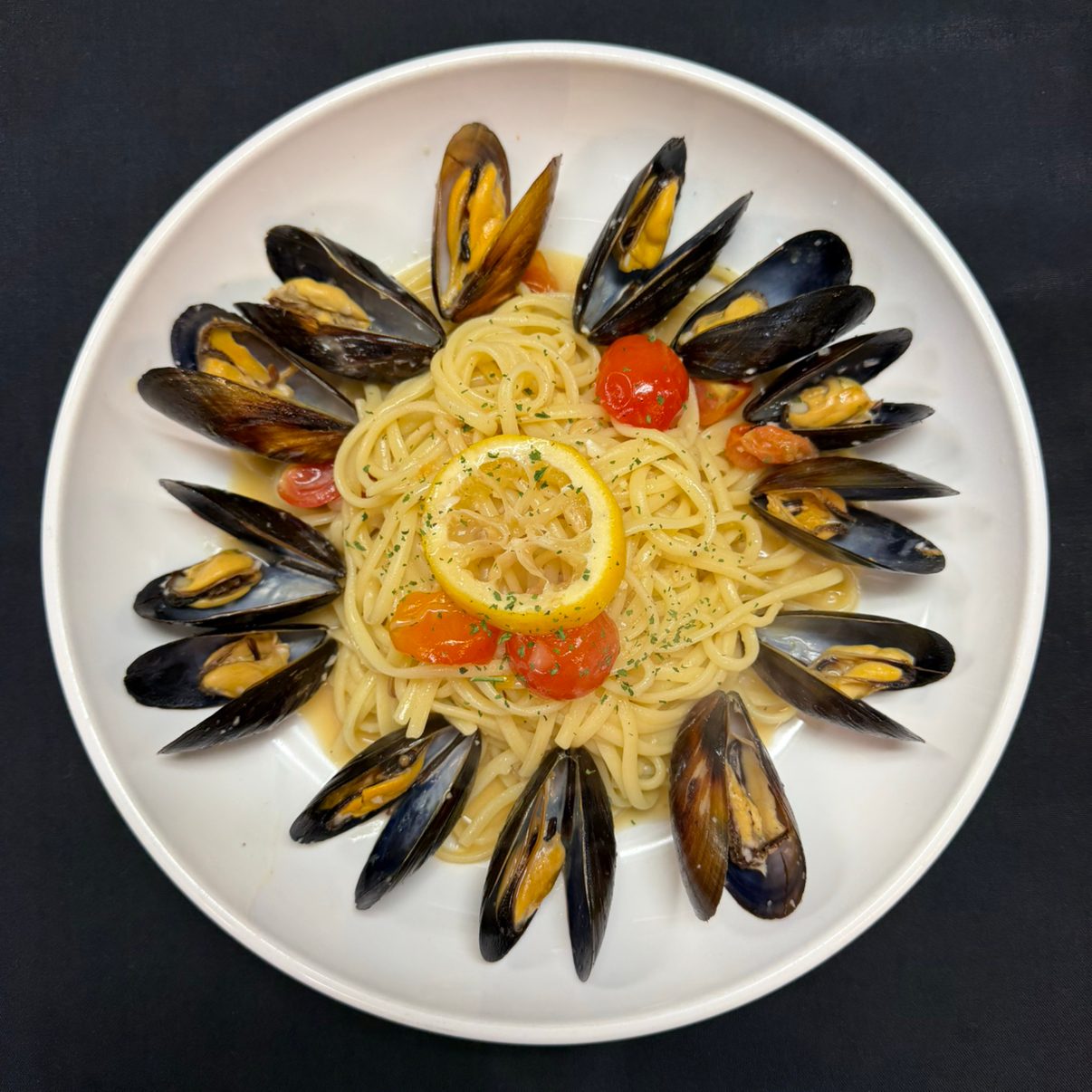 Linguine Mussels.