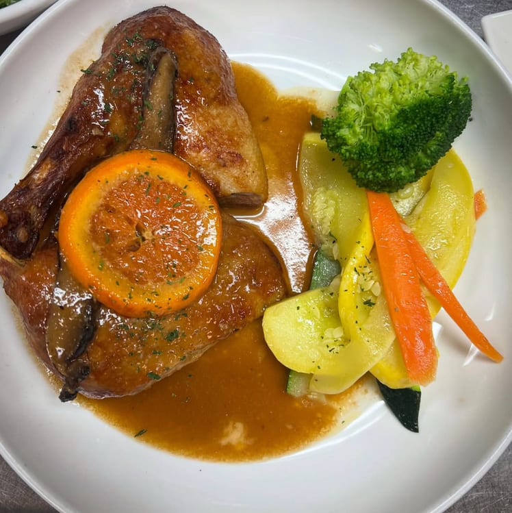 Roasted Half Duck.